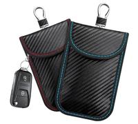 Mulapucher Paquete de 2 Bolsas para Llaves de Coche, Mini Bolsa Faraday para Llaves de Coche, para de Coche Bloqueo Señal, para Remota Antirrobo, protección de señal, Proteger Privacidad