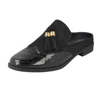 Mulas Brogue Cerradas Spot On Para Damas