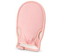 Mulbijeo Esponja Exfoliante Corporal Rosa 1 Pieza, Manoplas Baño Antideslizante, Guante Exfoliante con Fibra Vegetal y Doble Cara para Ducha, Cuerpo, Piernas y Espalda Reutilizable