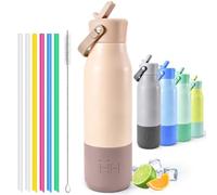 Mulbijeo Taza De Silicona Con Asa & Botella Deportiva 900ml, Acero Inoxidable Aislado Al Vacío, Mantiene Frío24h & Caliente 12h, Diseño Antifugas Para Camping, Senderismo & Aire Libre