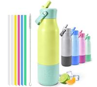 Mulbijeo Taza De Silicona Con Asa & Botella Deportiva 900ml, Acero Inoxidable Aislado Al Vacío, Mantiene Frío24h & Caliente 12h, Diseño Antifugas Para Camping, Senderismo & Aire Libre