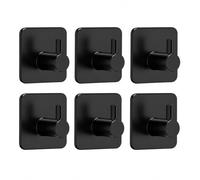 Mulbijeo Toalleros De Baño SinTaladro, Fuertemente Unido & Estable, Ganchos Aadhesivos Para Pared, 6 Piezas Resistente Al Agua & Con Gran Capacidad De Carga, Cuelga Facil, Gancho Pared