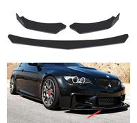 Mulcort 4 unidades de parachoques delantero de coche, kit de alerón, divisor de parachoques ABS universal