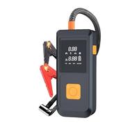 Mulcort Arrancador con compresor de aire 1000 A Peaks, batería de coche Booster (hasta 4,0 l motores de gasolina o diésel) con luz LED, función de banco de energía, inflador de neumáticos digital