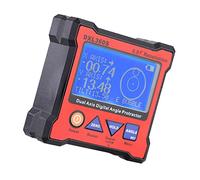 Mulcort DXL360S - Transportador de ángulo digital de doble eje con base magnética de 5 lados Medidor de nivel de pantalla digital de doble eje de alta precisión 100-240V 50-60Hz