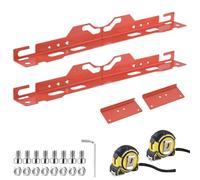 Mulcort Herramienta de Alineación, Alineación de la Rueda de Acero Inoxidable con Cintas de Medición, Dedo del Pie Automotriz para Uso Doméstico, Kit de Herramientas para Automóviles, (Naranja)