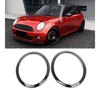 Mulcort Relleno de faro, negro, reemplazo para Mini Cooper One R50 R52 R53 2001-2006, 1 par OEM 63126917835 63126917836