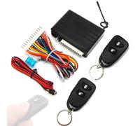 Mulcort Sistema de acceso sin llave para coche, kit de cierre centralizado para puerta centralizada a distancia universal 12 V con caja de control e indicador LED y 2 mandos a distancia