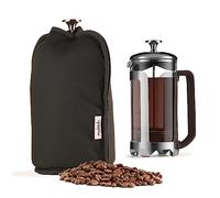 Muldale Cafetiere - Calentador acogedor en color negro, cubierta para cafetera, 8 tazas, perfecta retención del calor, aislante de prensa francesa para varios tamaños