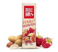 Mulebar - Barrita energética - Cereales y frutas - Mulebar - Cacahuete y frambuesa - 40 g - Vegana