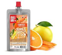 Mulebar compota energética deportiva naranja, zanahoria y limón, 65 g, vegana y sin gluten
