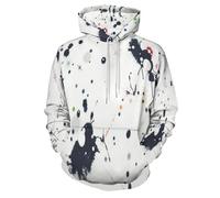 MULERN Unisex Felpe con Cappuccio Stampato 3D Uomo Donna, Maniche Lunghe Hoodies Pull Casual Ropa de Calle Arte Abstracto con Salpicaduras De Tinta S-6XL con Tasca per Abiti Autunno Inverno