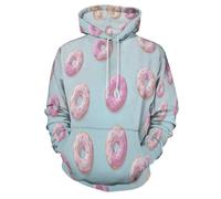 MULERN Unisex Felpe con Cappuccio Stampato Juguetonas 3D Uomo Donna, Maniche Lunghe Hoodies Pull Casual Ropa de Calle Donas S-6XL con Tasca per Abiti Autunno Inverno