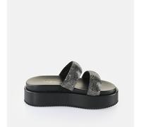 Mules con cuña para mujer Buffalo Noa TS - Vegan Glitter 36
