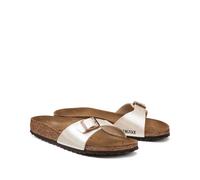 Mules con una correa Madrid Mujer Talla 37. Color Blanco