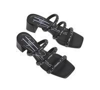 Mules de tacón Zoe Double Mujer Talla 38. Color Negro