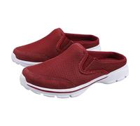 Mules et zuecos Femme Homme de Mesh Transpirable Basket Verano Sans Lacet Couple Talon Open Slip On à Enfiler Legere Sandalias Punta Cerrada Redonda Suela Gruesa Zapatillas para Verano Exterior Diario