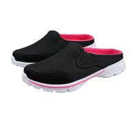 Mules et zuecos Femme Homme de Mesh Transpirable Basket Verano Sans Lacet Couple Talon Open Slip On à Enfiler Legere Sandalias Punta Cerrada Redonda Suela Gruesa Zapatillas para Verano Exterior Diario