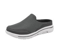 Mules et zuecos Femme Legere Antideslizante Zueco Mujer de Malla Transpirable Zapato Ortopédico Verano Zapatos Confort Cómodo Zapatillas Casual Zapatillas Abiertas Mule Zapatillas Slip on, 01 gris