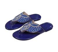 Mules Sandalias Mujer Verano Cómodo, Chanclas Mujer Entre-Dedo, Suela Plana Ligera, Empeine Adorna con Diamantes, Patrón de Mariposa, Línea Moda | Zapatillas Verano Exterior, Playa, Diario, Casual, 01