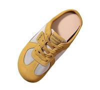 Mules Shoes for Women Wide Fit Orthopedic Shoes Casual Air Cushion Slip On Walking Trainers Comfortable Arch Support Non Slip Trainers Breathable Mesh Sandals Footwear Soft Sneakers