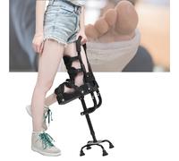 Muleta ajustable manos libres para fractura de tobillo, andador telescópico para ancianos y recuperación de lesiones, soporte de una sola pierna