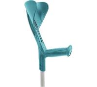 Muleta Bastón inglés de aluminio regulable en altura color turquesa, 1 unidad