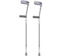 Muleta de antebrazo, Muletas de Aluminio con Mango cómodo for Adultos, Distancia al Suelo 72 a 95 cm, 2 Unidades, bastón Ligero