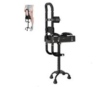 Muleta de rodilla manos libres para adultos, andador telescópico con soporte para pierna y correa ajustable, ayuda para la movilidad sin dolor en casos de fractura de tobillo, recuperación de esguin