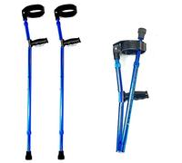 Muleta ergonómica plegable para antebrazo, bastón de apoyo ligero y ajustable para personas mayores, ancianos y discapacitados, fácil de usar, portátil, mango acolchado