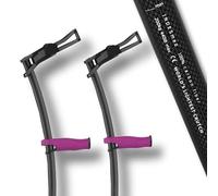 Muleta INDESmed 100% Fibra de Carbono (2x), Diseñado y Fabricado en España, la muleta más ligera del mundo, premiada internacionalmente, Muleta adulto, ortopédica, regulable y ergonómica (Morado, XL)