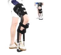 Muleta manos libres: muleta ajustable para la rodilla, ayuda para caminar de una sola pierna para apoyo a la movilidad, diseño antideslizante, solución para caminar sin dolor