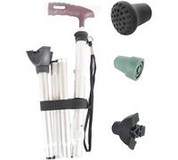 Muleta para el anciano plegable Peque para caminar para ancianos escamas adicionales seguras, escalera de aluminio ajustable de altura, muletas para el hombre anciano mujer hombre con que es tan