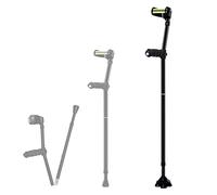 Muleta portátil para antebrazo con mango ergonómico y altura ajustable, diseño plegable para lesiones o cirugías