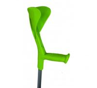 Muletas Adulto, x1, Altura Regulable, Aluminio, hasta 150 kg, Ajustable en Codo, Puño Ergonómico, Bastón Inglés, Conteras Antideslizantes, Ligera, Verde Anís, Birregulable, Evolution Fun