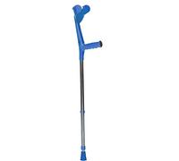 Muletas Adulto, x1, Altura Regulable, Aluminio, Hasta 150 kg, Puño Ergonómico, Bastón Inglés, Conteras Antideslizantes, Ligera, Azul, Tukán