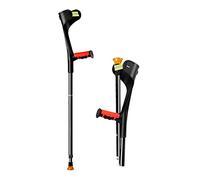 Muletas de antebrazo para adultos, bastón plegable ajustable, de aluminio, con agarre ergonómico y puño anticaída, adecuado para alturas de 4 pies 5 pulgadas a 6 pies