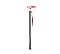 Muletas de edad avanzada de alumno de diez velocidades de diez velocidades de aleación de aleación de aleación de aluminio Luz sin deslizamiento de madera maciza Caminador (amarillo) Es tan amable de