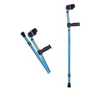 Muletas ligeras y ergonómicas para antebrazo, ayuda portátil plegable para caminar, para adultos, hombres y mujeres, altura ajustable, agarre antideslizante, ideal para recuperación de lesiones y