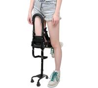 Muletas manos libres para adultos, altura ajustable, andador telescópico de una sola pierna, muleta de rodilla sin dolor, alternativa antideslizante a las muletas