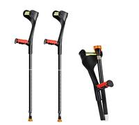 Muletas ortopédicas para antebrazo, altura ajustable, ayuda para caminar, para adultos, diseño ergonómico, puño cerrado, 1 par