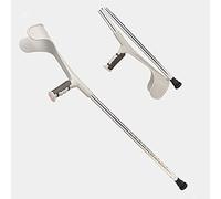 Muletas Plegables para Caminar, muletas telescópicas para antebrazo, bastón de Aluminio, Altura Ajustable, muleta Individual para Personas Mayores/discapacitadas (Color: Blanco, tamaño: X1)