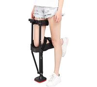 Muletilla con Soporte para la Rodilla, Muleta de Rodilla Ajustable, Manos Libres, telescópica una Sola Pierna, Altura, Soporte Movilidad for fracturas Tobillo, Capacidad Carga 220 Libras(Right)