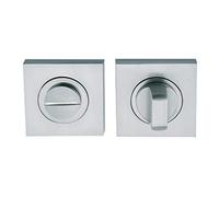 Muletilla y desbloqueo cuadradas en níquel satinado, cierre de condena para puertas de madera interior 981hp es de 50mm y 983hp de 35mm de diámetro de roseta, cuadradillo de 6mm (35MM)