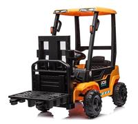 Muletto eléctrico para niños 12 V teledirigido horcas eléctricas con palanca real sonidos y luces carro elevador JCB juguete para niños con mando a distancia