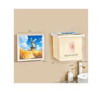 (Mulino a vento)Scatola portaoggetti pieghevole per vestiti da bagno, impermeabile, con ripiani sospesi