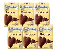 MULINO BIANCO Batticuori Galletas italianas de cacao 350g x 6 paquetes (Batticuori, x6)
