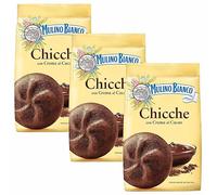 MULINO BIANCO Chicche - Galletas crujientes de chocolate con crema de cacao 200g (Chicche, x3)