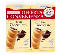 Mulino bianco flauti cioccolato pacco doppio x16 gr.560 (1000035257)