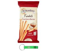 Mulino Bianco Friabili Grissini Classici - Grissini de tipo 0 - Crujientes y llenos de sabor - Snack Breadsticks paquete de 300 g + llavero Beni Culinari gratis